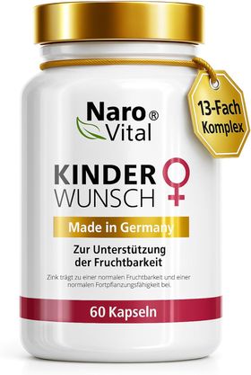 NAROVITAL® Kinderwunsch - Pränatale Vitamine mit Folsäure für Frauen