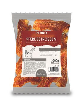 PERRO Pferdestrossen - mittelharter Kausnack für Hunde