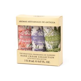Triple AAA Lavender, Lily of the Valley & Rose Petal – Floral Mini Handcreme 3er Set