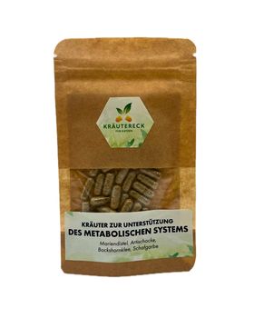 Kräutereck Kräuterkapseln Katze – Metabolisches System | mit Mariendistel, Artischocke & mehr