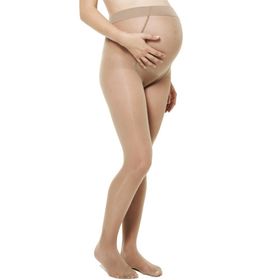 MYSANITY® Schwangerschaftsstrumpfhose, 40 Den abgestufte Kompression, Hirschfarbe