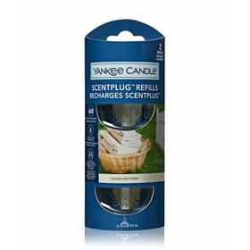 Yankee Candle Elektrische Nachfüllung Clean Cotton Nachfüllpackung 2x
