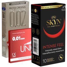 Kondomotheke® Latexfreie Kondome - 3-Sorten-Pack B