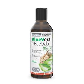 PURO BIO Shampoo Aloe Vera und Baobab (Affenbrotbaum) 250 ml