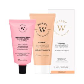 Warda Luxury Skincare Hyaluronsäure-Feuchtigkeitscreme + BHA-Detox-Maske