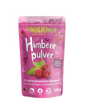 NutriPur gefriergetrocknetes Fruchtpulver, Himbeeren