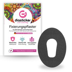 Diasticker® Dexcom G6 Fixierpflaster "Schwarz"