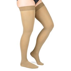 Compressana Leganza Schenkelstrümpfe CCL1 mit Noppenhaftband