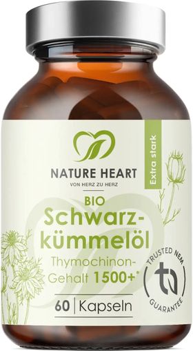 Nature Heart BIO Schwarzkümmelöl 1500+ Thymochinongehalt