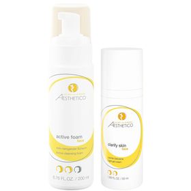 Aesthetico Sparset Active Foam + Clarify Skin