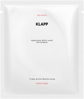 Klapp, Hyaluronic Multi Level Performance Triple Action Moisturizing Sheet Mask