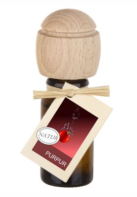 Traumduft Piccolino Purpur Duftöl – Handgefertigt, ätherische Öle, Buchenholzverschluss