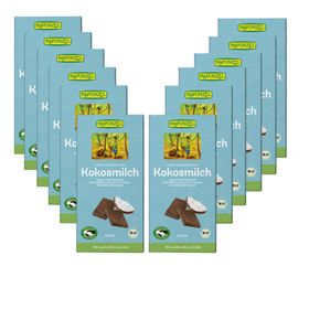 Rapunzel vegane Kokosmilchschokolade 12er-Pack