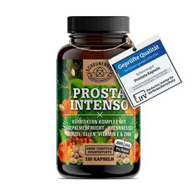 Scheunengut® PROSTA INTENSO | Prostata Kapseln mit Kürbiskern, Sägepalme, Selen | Gut für Harnwege