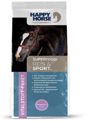 Happy Horse Superfood Reis & Sport 14 kg