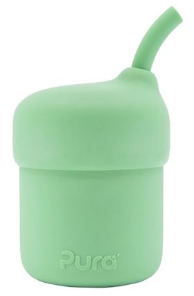 Pura my-my Silikon Strohhalmbecher 150ml  Moss