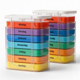 IEA Medical Tablettenbox 7 Tage 2er Set
