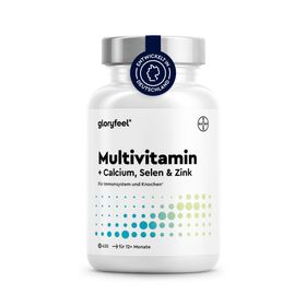 gloryfeel® Multivitamin Tabletten - wertvolle Mineralstoffe & alle A-Z Nährstoffe im Komplex