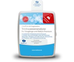 medivere diagnostics Trinkwasseranalyse für Säuglinge und Babys - Premium