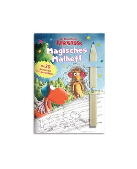 Der kleine Drache Kokosnuss - Magisches Malheft mit Bleistift Mit 20 geheimen Zauberbildern, Malh...
