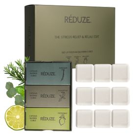 RÉDUZE Steam Shower Cubes | 9er Set – Duschwürfel zum Stressabbau & Entspannung