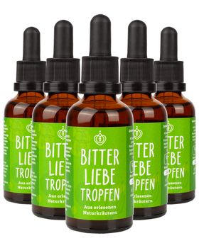 BitterLiebe - Original Bittertropfen - Bitterstoffe Tropfen aus hochwertigen Bitterkräutern