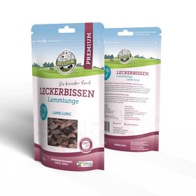 Bellfor Gesunder Freeze-Snack für Hunde - Lammlunge (gefriergetrocknet)