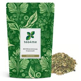 tea4me BIO Winterstimmung Kräuterwohl Kräutertee mit Minze-Geschmack