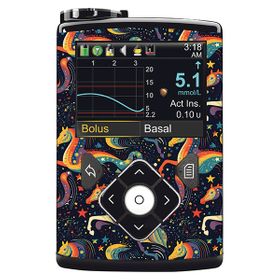 Diasticker® Minimed Sticker inkl. Clip (600/700er-Serie) "Starlight Horses"