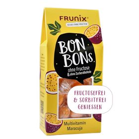 FRUNIX-Multivitamin-Fruchtbonbons ohne Fructose & ohne Zuckeralkohole, Maracujageschmack