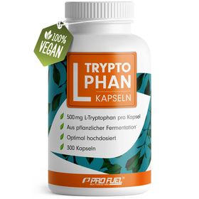 ProFuel - L-Tryptophan hochdosiert - 300 L-Tryptophan Kapseln - 300 Kapsel