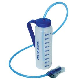 Ausilium Hydrant Trinkflasche 1L mit Strohhalm, Füllstandsanzeige