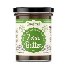 GreenFood Nutrition Zero Butter Erdnusscreme mit Bitterschokolade