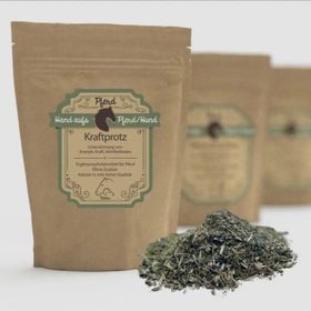 Hand aufs Pferd/Hund Muskel Kräuter Kraftprotz