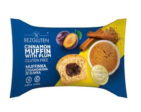 Bezgluten Zimt Muffin mit Pflaume