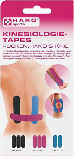 Haro Kinesiologietapes Rücken, Hand und Knie