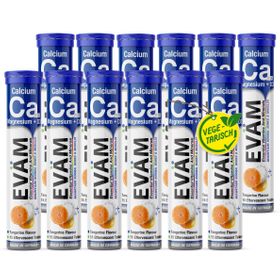 EVÄM Calcium + Magnesium + D3 Brausetabletten - 12er Pack