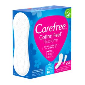 Carefree® Cotton Feel Flexiform Slipeinlagen mit Frischeduft