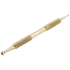 REMOS Akupressurstift, 10 cm, Messing, Ø 2.5 / 4.5 mm