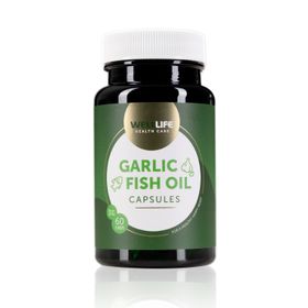WellLife Garlic Knoblauch Kapseln Tabletten mit Omega 3 Fish-oil