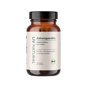 LIV Bio Ashwagandha 120 Kapseln KSM-66® ohne Füllstoffe