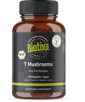 Biotiva 7 Mushrooms Kapseln Bio