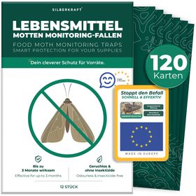 Silberkraft Lebensmittelmottenfallen  inkl. Gratis E-Book