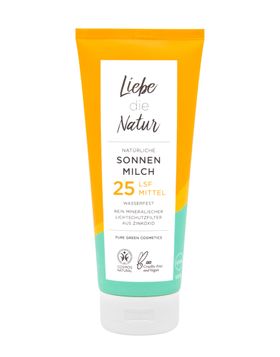 Liebe die Natur - natürliche Sonnenmilch LSF Mittel