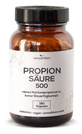 Sanutrition® - Propionsäure 500 mg | Reinstoffprodukt ohne Zusätze