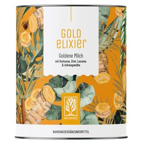 Goldene Milch mit Kurkuma, Zimt, Lucuma & Ashwagandha - Goldelixier - NATURTREU®