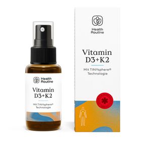 Health Routine Vitamin D3 + K2 / 2.400 I.E. pro Topfen