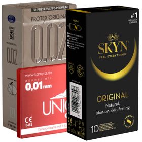 Kondomotheke® Latexfreie Kondome - 3-Sorten-Pack C