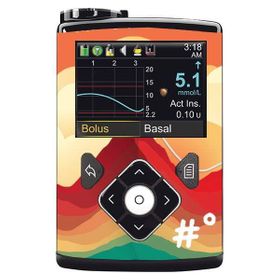 Diasticker® Minimed Sticker inkl. Clip (600/700er-Serie) "My Highs and Lows"