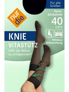 NUR DIE Knie Vitastütz - schwarz - Größe one size